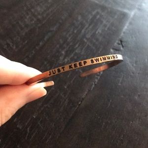 🌟3/$30 MantraBand Rose Gold Just keep swimming